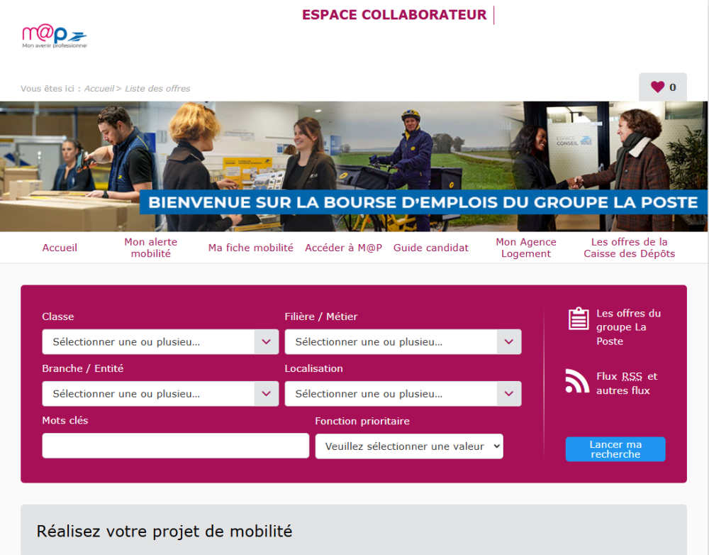 Accès à la bourse d'emplois en ile de France