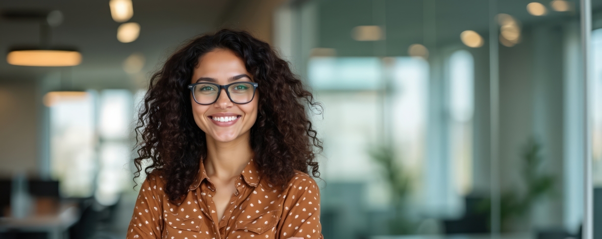 Femme souriant