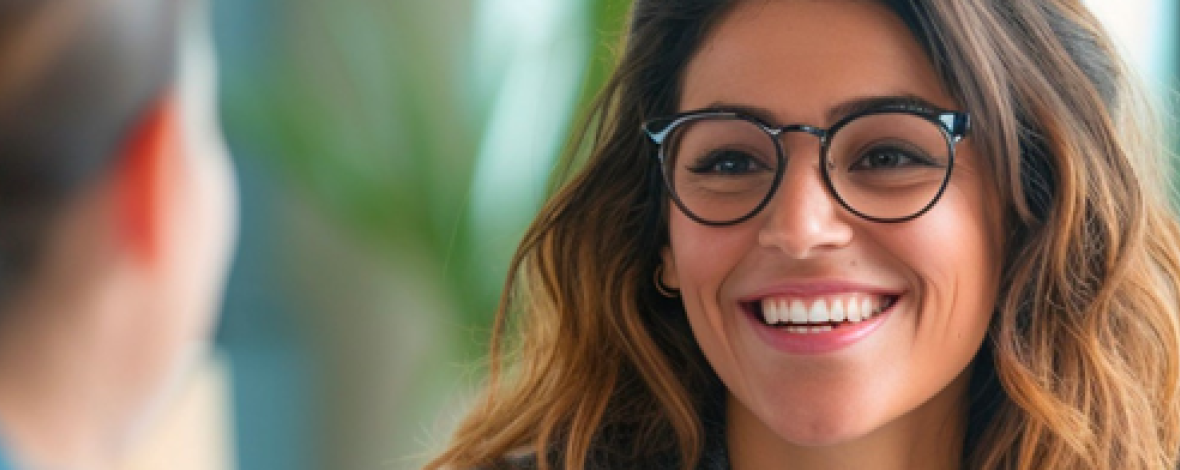 Femme souriant