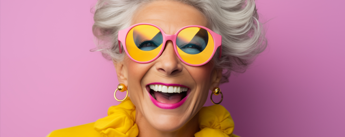 Femme avec des lunettes
