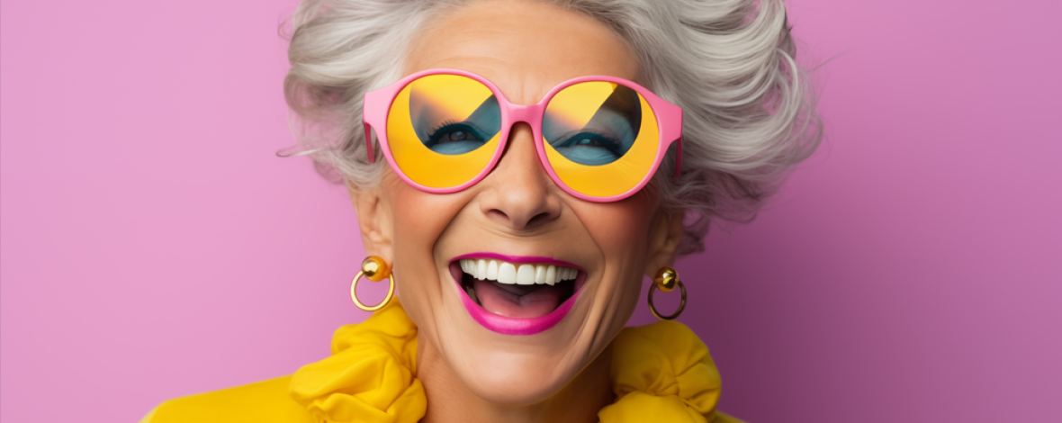 Femme avec des lunettes