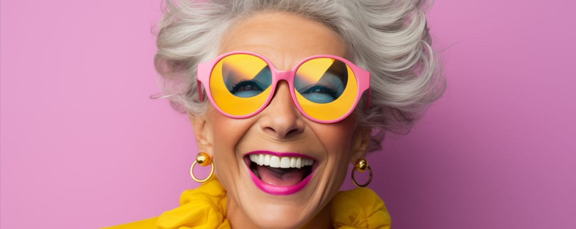 Femme avec des lunettes