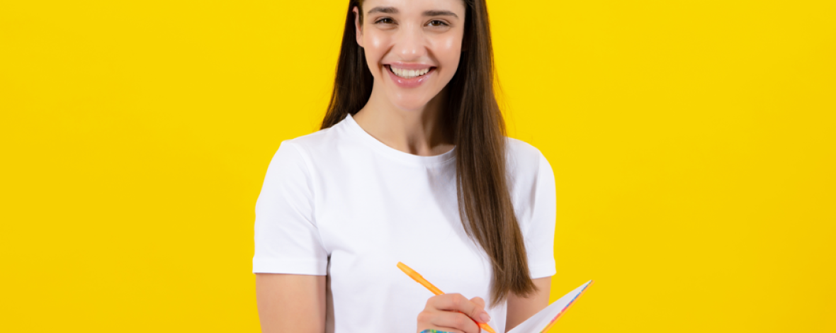 Femme avec un agenda